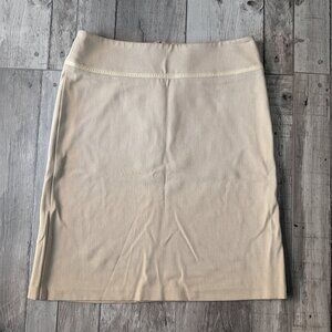 bebe, Pencil Skirt, Faux Leather Trim, Stretch, Size 4